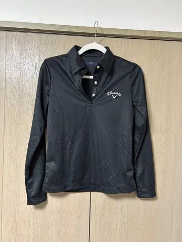 캘러웨이 긴팔 피케 셔츠 골프웨어 체크 M