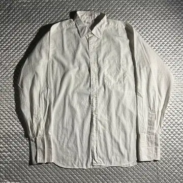 60s 빈티지 Hathaway 레귤러 카라 긴팔 셔츠 화이트 USA