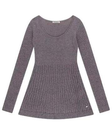 [ coyseio ] SOFT BELL KNIT PURPLE GREY