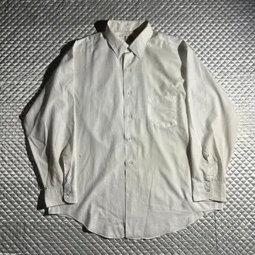 60s VINTAGE PENNYS 코튼 레귤러 카라 셔츠 화이트 USA