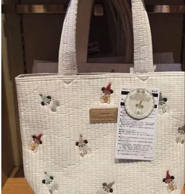 자수 포함 화이트백 리루린린 토트백