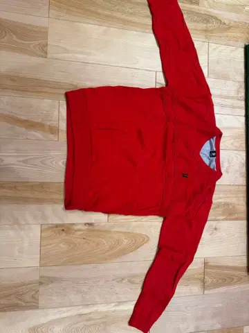 브릿지스톤 골프 V넥 스웨터 방풍 니트 안감 부착 짜임 절개 자수