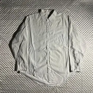 60s VINTAGE 코튼 레귤러 카라 셔츠 라이트 블루 USA