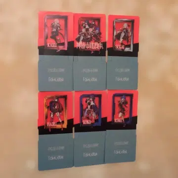 카미츠바키시 건설 중. 스탠딩 코스터 전 6종 컴플리트