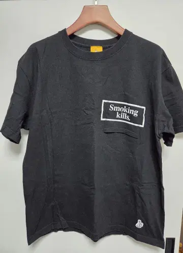 fr2 Smoking kills 역포켓 T셔츠 블랙