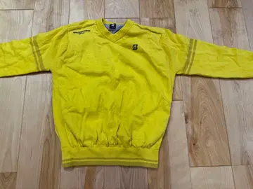 브릿지스톤 골프 V넥 방풍 니트 안감 부착 짜임 절개