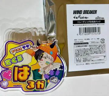 WIND BREAKER 데비 데코 후드티 AGF 이름 배지 사쿠라 하루카
