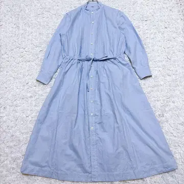 현행 45R 옥스퍼드 턱 셔츠 드레스 원피스 밴드 카라