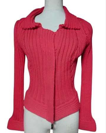 히로코 코시노 핑크 니트 집업 가디건 무료배송!