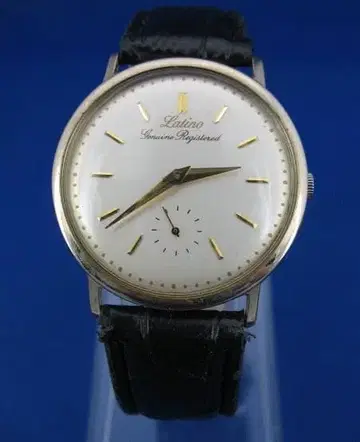 Latino 아날로그 스몰 세컨드 손목시계 화이트/골드