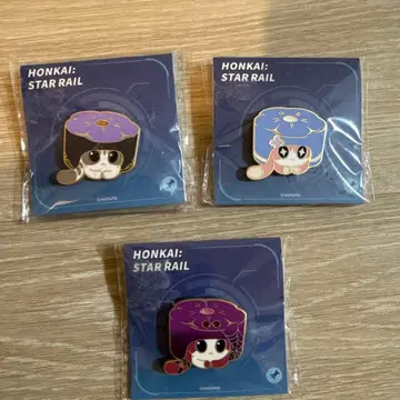 루안 메이의 창조물 핀즈 핀 배지 3점 새상품 공식 정품