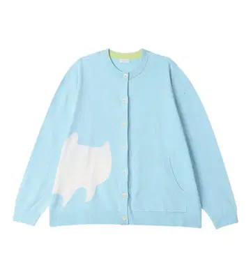 택 포함 새상품 와코루 츠모리치사토 슬립 대담한 고양이 모티브 가디건