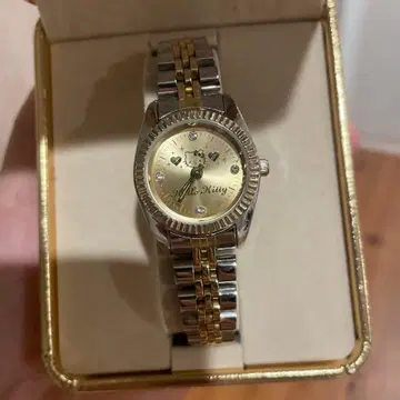 헬로키티 골드 실버 시계 [정크제품]