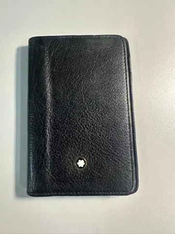 몽블랑 Mont Blanc 가죽 명함 카드 케이스 블랙