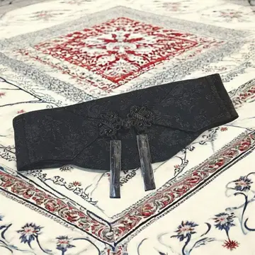 차이나 코르셋 벨트 블랙 할로윈 코스프레 새시 벨트 기모노 양풍