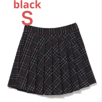 andmary Monica check pleats mini skirt