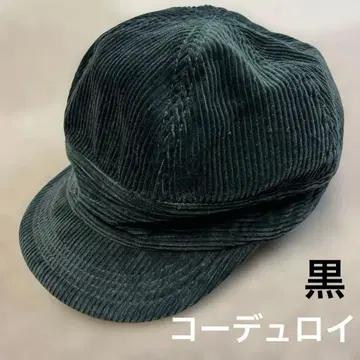 프리휠러스 블랙 코듀로이 헌팅 캡