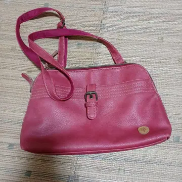 레드 합성 피혁 다기능 숄더백