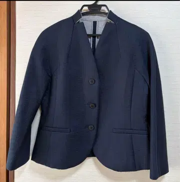 L'EQUIPE YOSHIE INABA 네이비 마오 칼라 자켓