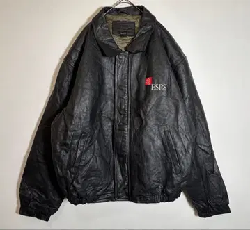 리얼 가죽 천연 가죽 자수 로고 안감 퀼팅 싱글 라이더 자켓