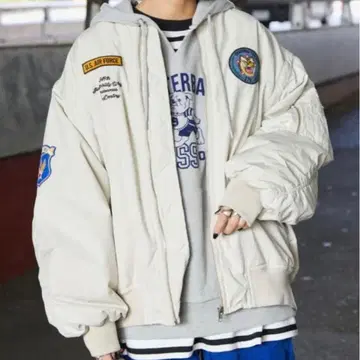 2WAY 밀리터리 와펜 MA-1 카키 아사프로