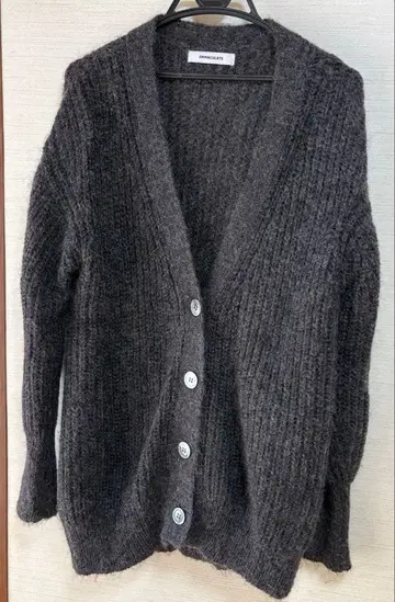 에마큐레이트 모헤어 포근 롱 가디건