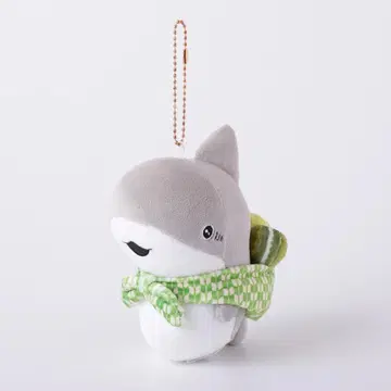 외출 아기상어 봉제 인형 마스코트 키링 마카롱