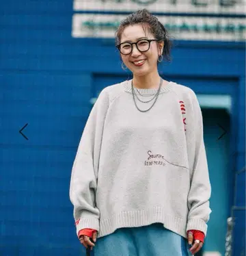 니코앤드 [be with M] 미사요 배색 돌 풀오버 아이보리