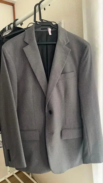 GU 그레이 수트 M (자켓 팬츠) 세트