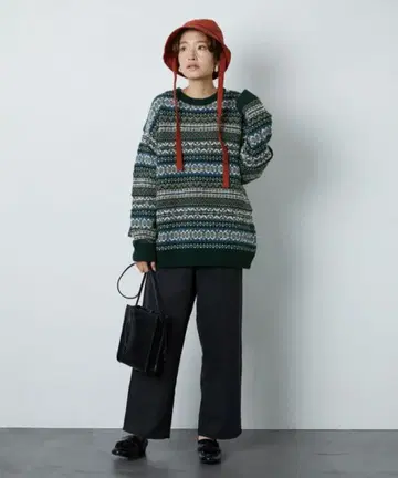 FREAK'S STORE [WEB 한정판] 페어아일 패턴 니트