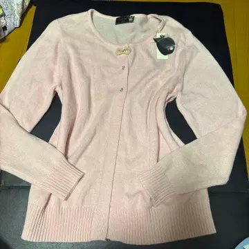 미사용 새상품 프랑슈리페 블랙 핑크 가디건 FL5