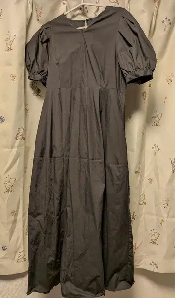 새상품급 NANO universe 린넨 블렌드 코쿤 절개 원피스