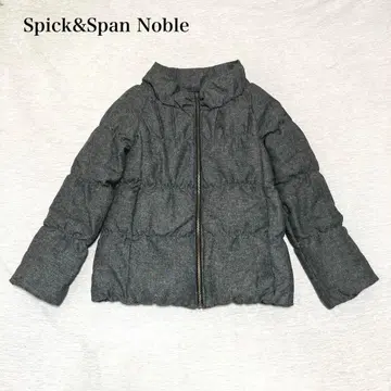 스픽 앤 스팬 노블 다운 자켓 스탠드 카라 울 페더