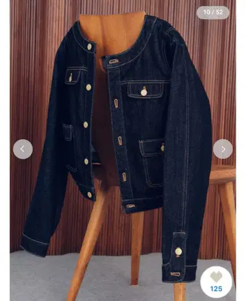 릴리 브라운 노카라 클래시컬 데님 자켓