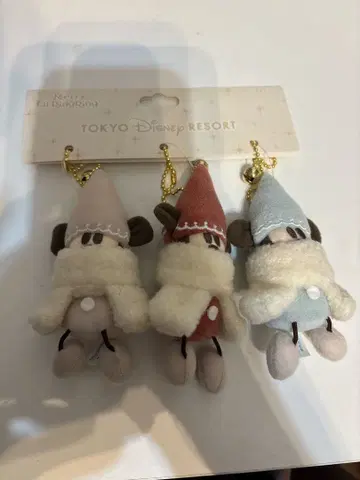 디즈니 크리스마스 리루린린 봉제 인형 참 세트