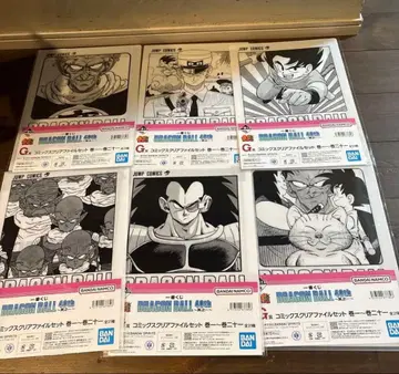 제일복권 드래곤볼 40th 클리어 파일 세트 6점 묶음 판매