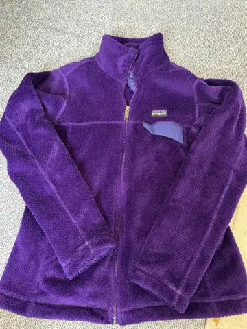 patagonia 보라색 플리스 자켓 여성용