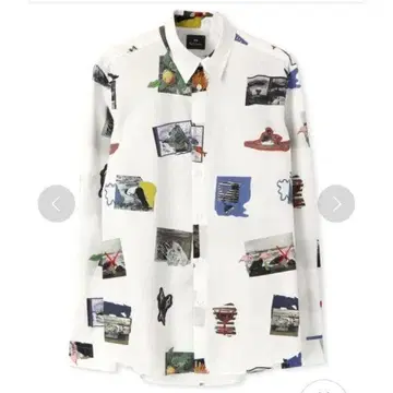 PS 폴스미스 화이트 패턴 셔츠