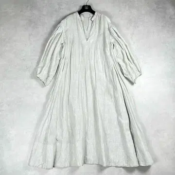 새상품급 카오스 세비체 원피스 린넨/코튼/알파카 혼방 free