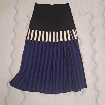 미사용 ICB 블록 Pt 스커트 블록 프린트 플리츠 스커트
