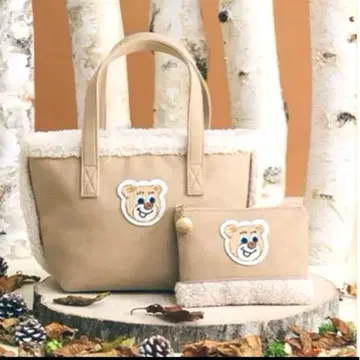 러브러리 바이 페이 올드 테디 와펜 보아 백 파우치 세트