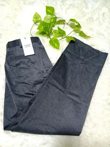 TAKEO KIKUCHI 드레스 팬츠 페이즐리 무늬 그레이 M