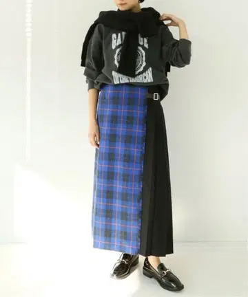 B.C STOCK 선염 퀼트 스커트