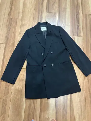 Arpege Story 더블 브레스트 자켓 블랙