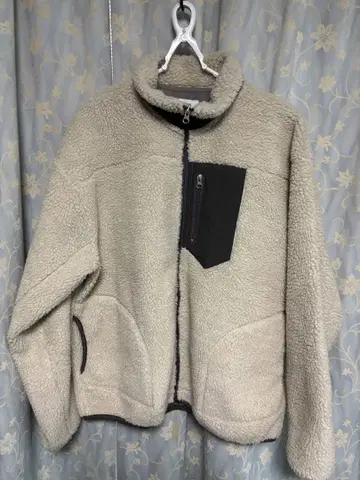 coen 보아 플리스 자켓 XL 베이지 그레이 2벌 세트