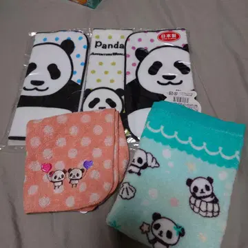 새상품 어드벤처 월드 팬더 핸드 타월 미니 타월 묶음 판매