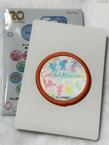 디즈니 20주년 컬러풀 해피니스 와펜 실루엣 전원 집합