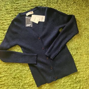 [ 미사용 새상품 택 포함 ] 빔즈 by 빔즈 / 라메 리브 가디건