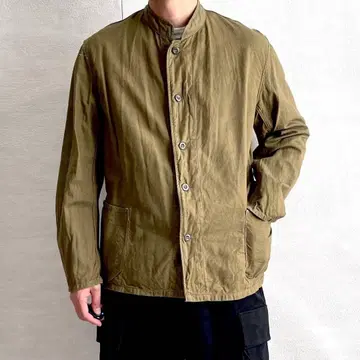 50s 체코군 스탠드 카라 워크 자켓 셔츠 자켓 셔츠