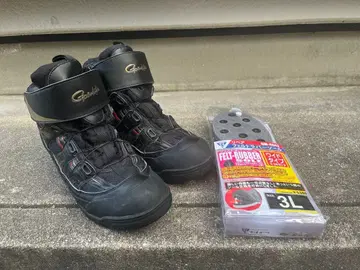 가마가츠 갯바위 신발 GM-4520 3L 사이즈 중고품 새 밑창 포함
